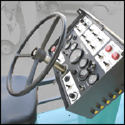 asphalt paver control panel