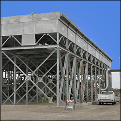 large scale refigeration system at power plant