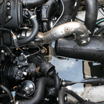 flooded boat engine